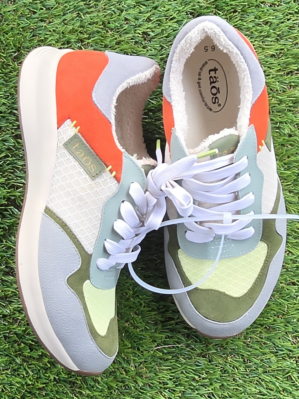 Taos Detour Women's Sneakers - Orange/Green/Blue